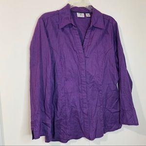 3/$25 Riders by Lee easy care button down blouse